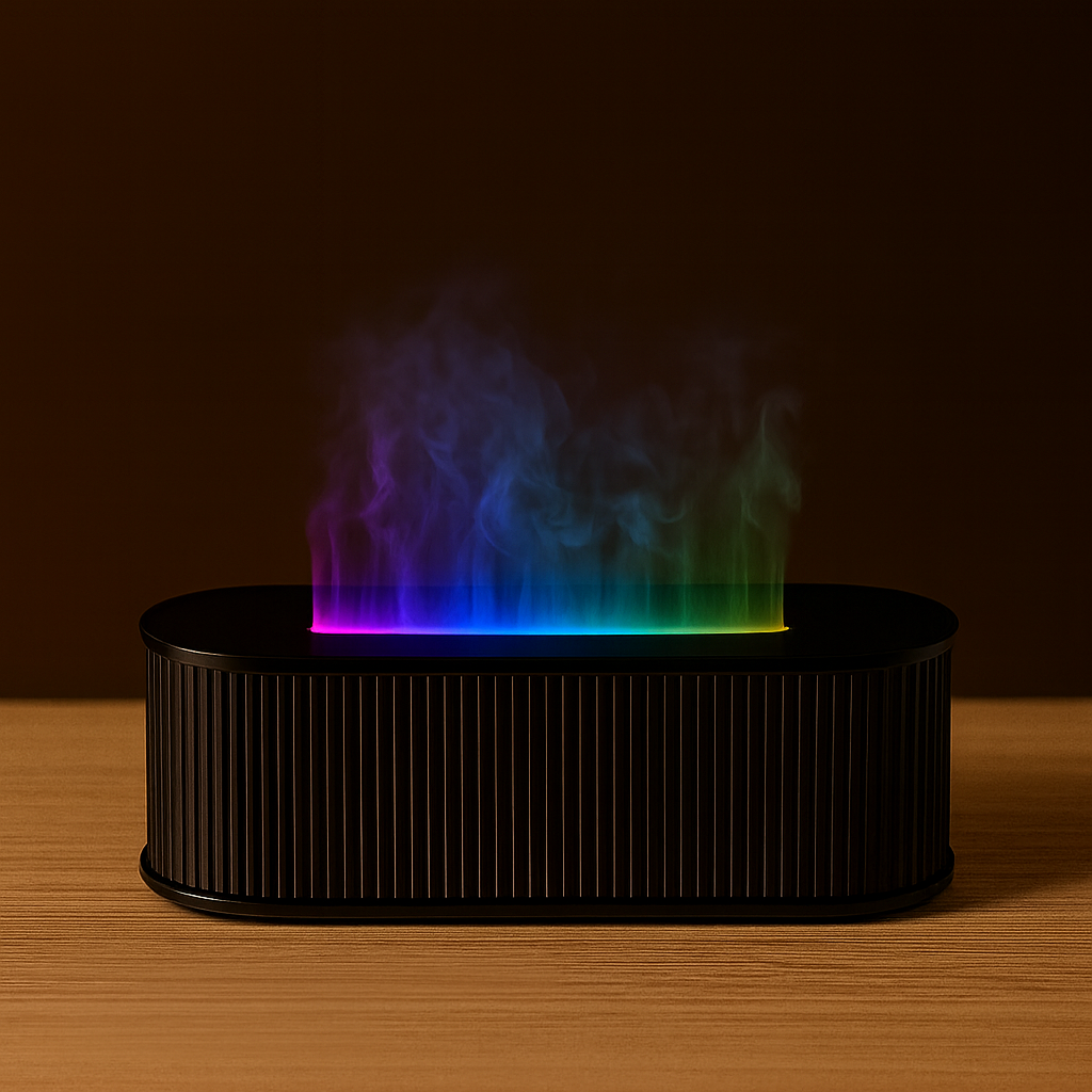 Kominek LED 3w1 – Nawilżacz Powietrza i Dyfuzor Zapachowy