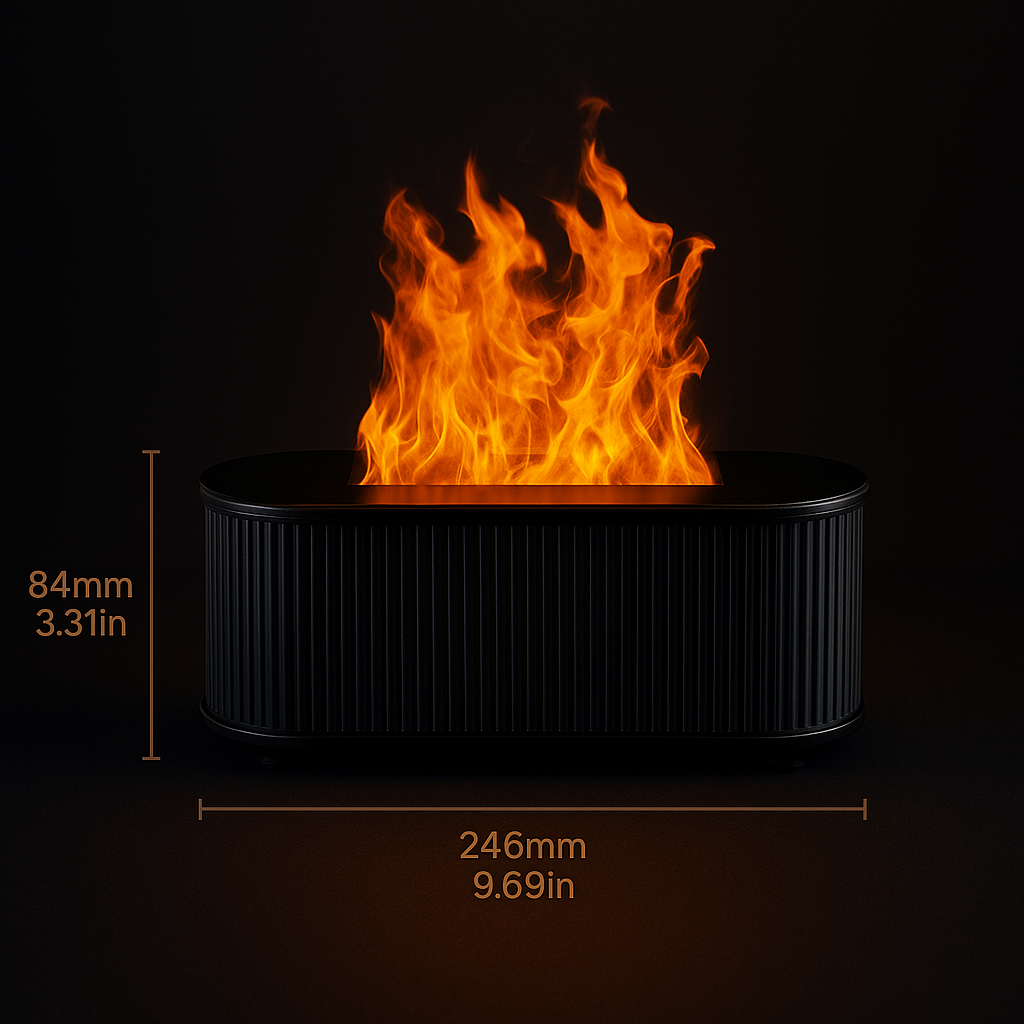 Kominek LED 3w1 – Nawilżacz Powietrza i Dyfuzor Zapachowy