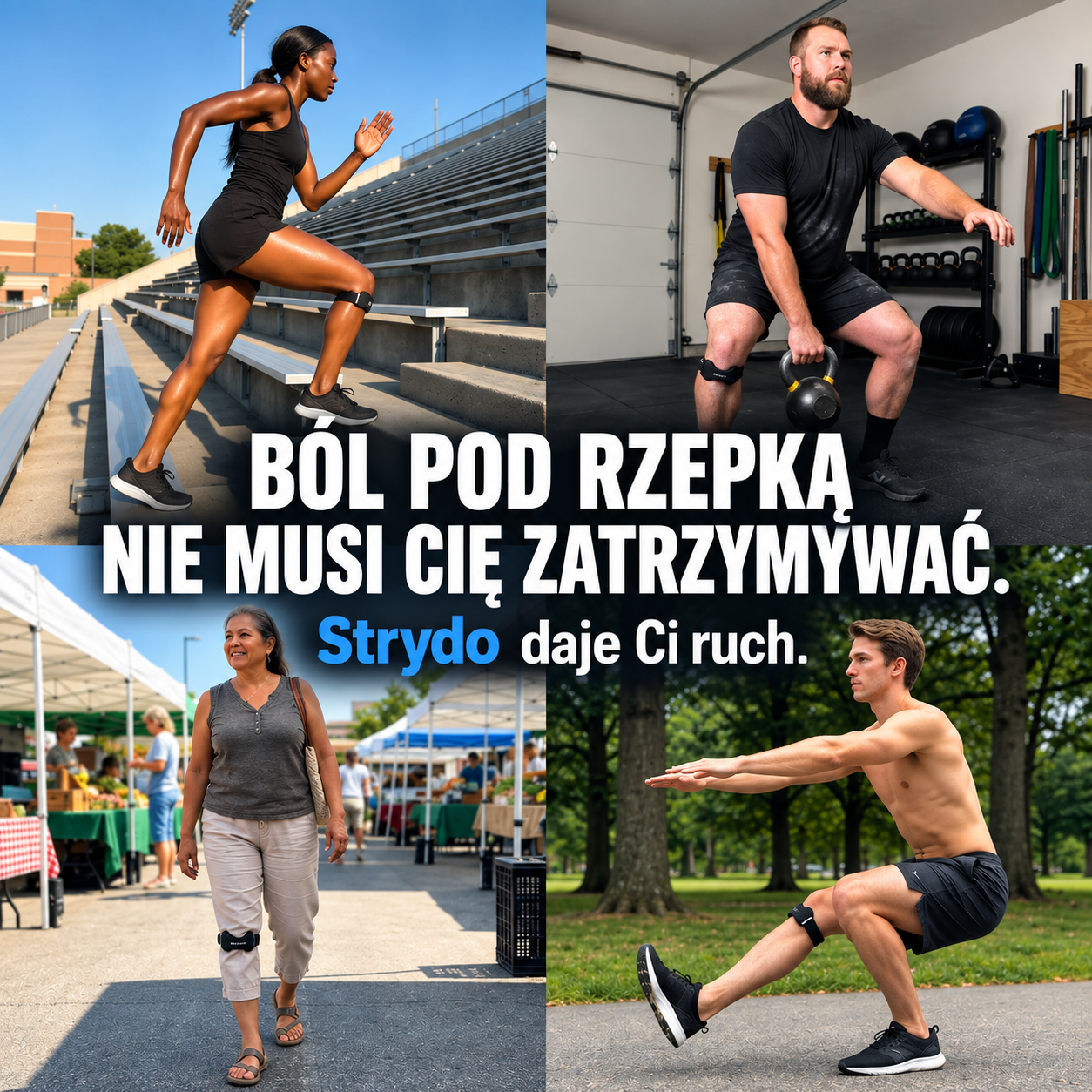 Strydo - Opaska Stabilizująca Rzepkę Kolanową