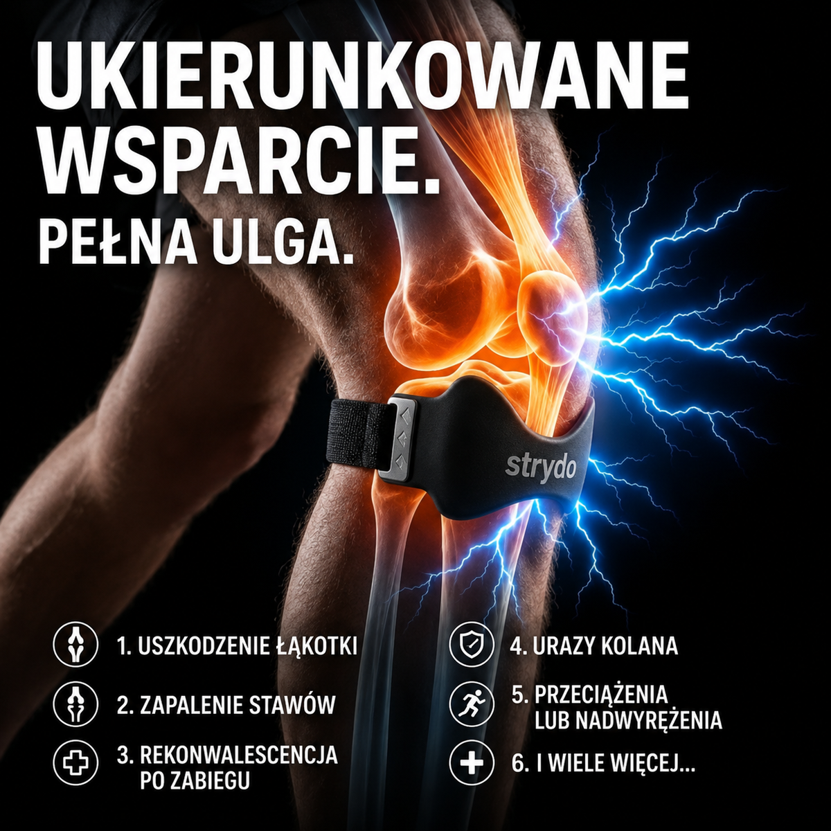 Strydo - Opaska Stabilizująca Rzepkę Kolanową